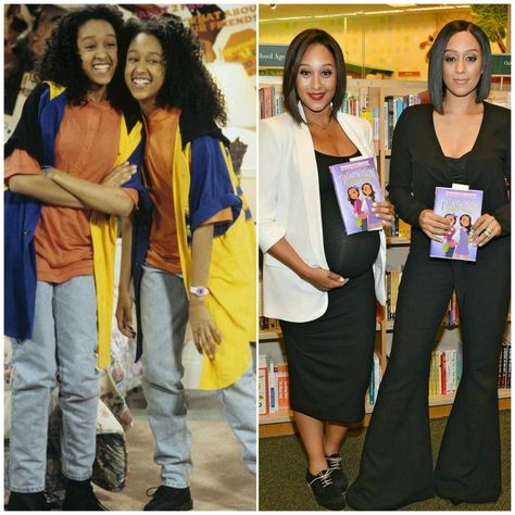 Sisters Tv Show, Tia And Tamera, Black Sitcoms, Kenan And Kel, Tia And Tamera Mowry, Famous Families, Tamera Mowry, Character Sheets, Sister Sister