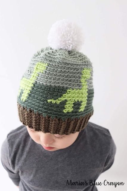 Crochet Dinosaur Hat for Kids - Free Crochet Pattern - Maria's Blue Crayon Dinosaur Hat Pattern, Crochet Dinosaur Hat, Dinosaur Crochet, Crochet Dinosaur Patterns, Dinosaur Hat, Blue Crayon, Hat For Kids, Crochet Kids Hats, Crochet Dinosaur