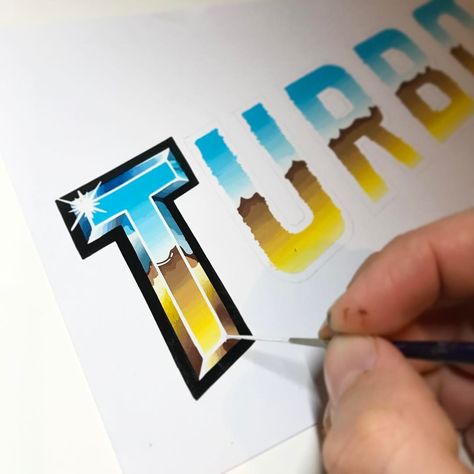 Sign Painting Lettering, Font Painting, Sign Writing, Lettering Styles, Airbrush Art, Graffiti Drawing, Types Of Lettering, Painted Letters, Pinstriping