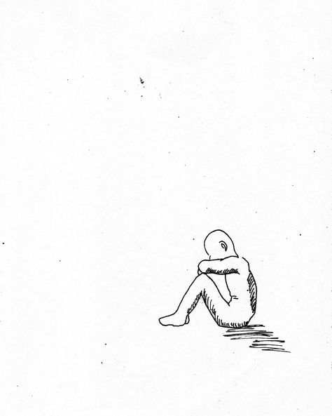 《Do you feel lonely》 Lost In Your Mind Drawing, Sketch Lonliness, Feeling Invisible Drawing, Simple Drawings Of Loneliness, Drawing That Represent Lonliness, Pencil Drawings Lonliness, Images Of Loneliness, Drawing Of Loneliness, Drawing About Loneliness