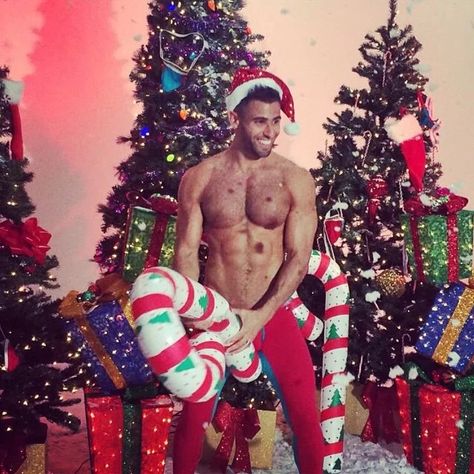 Shirtless Guys, Gay Christmas, Have A Happy Holiday, Bad Santa, Christmas Shoot, Romantic Novel, Photos Of Eyes, Old Flame, Santa Baby