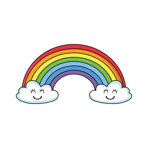 Cartoons Rainbow Drawing For Kids, Draw A Rainbow, Rainbow Drawing, Easy Cartoon, Drawing Room Interior Design, Easy Cartoon Drawings, Rainbow Pin, Small Drawings, Random Image