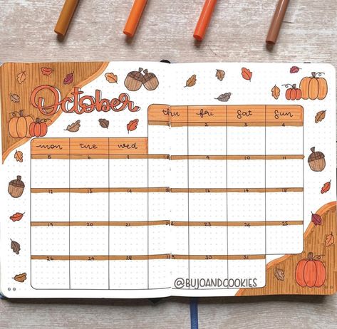 Bullet Journal Halloween, Bullet Journal October, Bullet Journal Month, Goals Bullet Journal, Creating A Bullet Journal, Bullet Journal Cover Ideas, Bullet Journal Paper, Favourite Season, Bullet Planner