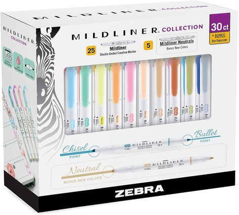 Perfect for highlighting all of those amazing quotes Midliner Pens, Zebra Midliners, School Wishlist, Mildliner Highlighters, Pastel Highlighter, Zebra Mildliner, Highlighter Set, Pen Brands, Highlighter Pen