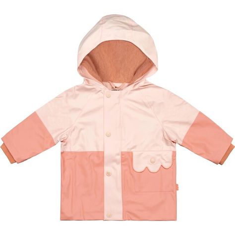 Colorblock Kid Raincoat, Soft Pink Terracoral - Mon Coeur Outerwear | Maisonette Baby Raincoat, Raincoat Kids, Kids Holiday Gifts, Boy Accessories, Tiny Treasures, Holidays With Kids, Sweater And Shorts, Soft Pink, Warm And Cozy