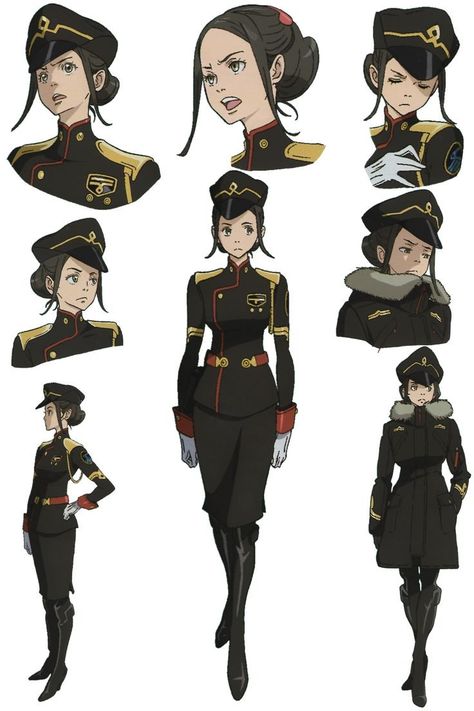 Anime Military, Poses References, Arte Fantasy, Character Sheet, Character Modeling, 영감을 주는 캐릭터, Female Character Design, Character Design References, Dieselpunk