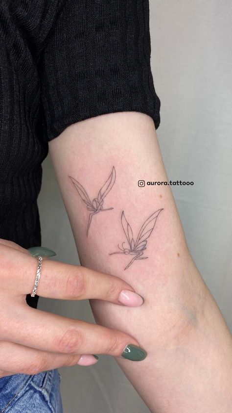 Minimalistic Fairy Tattoo, Pretty Fairy Tattoo, Fairy Minimalist Tattoo, Fairy Arm Tattoo, Mini Fairy Tattoo, Tiny Fairy Tattoo, Simple Fairy Tattoo, Fine Line Fairy Tattoo, Minimalist Fairy Tattoo