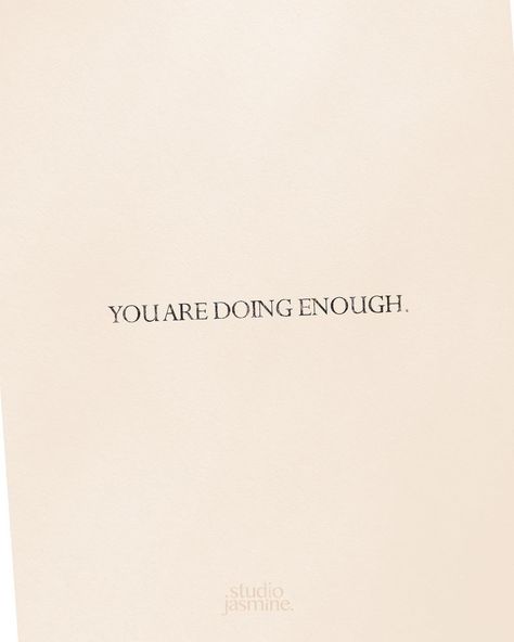 For everyone who is making themselves feel bad for ‘not doing enough’ 👋🏼 Jasmine Dowling, Quotes About Moving On, Health Quotes, Health Awareness, Words Of Encouragement, Note To Self, The Words, Beautiful Words, Positive Affirmations