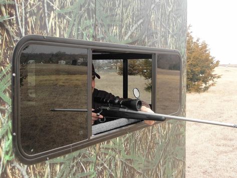 Rust Proof, Maintenance-Free, Hunting Blinds | Bitter Creek Blinds Deer Blind Windows Ideas, Deer Stand Windows, Homemade Deer Blinds, Deer Blind Plans, Deer Hunting Stands, Shooting House, Deer Blinds, Deer Stand Plans, Bow Hunting Deer