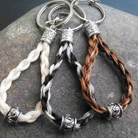 Loop Horse Hair Key Chain by CurlyLocksJewelry on Etsy Western Keychains, Hair Tassels, Purse Tassels, Horse Business, Diy Western, Horse Hair Braiding, Horsehair Jewelry, Hair Craft, Horse Hair Tassels