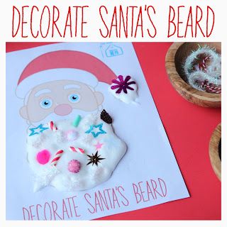 Pin The Beard On Santa, Santa Beard Craft, Glitter Beard, Glitter Beards, Beard Trend, Cardboard Boat, Blue Barn, Glitter Wine Glasses, Santa Beard