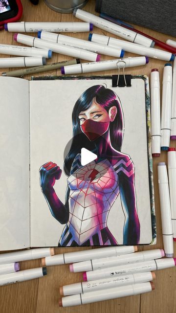 Silk Fanart, Sketch Spiderman, Silk Spiderman, Spider Noir, Spider People, 40k Followers, Across The Spider Verse, Spider Verse, An Eye