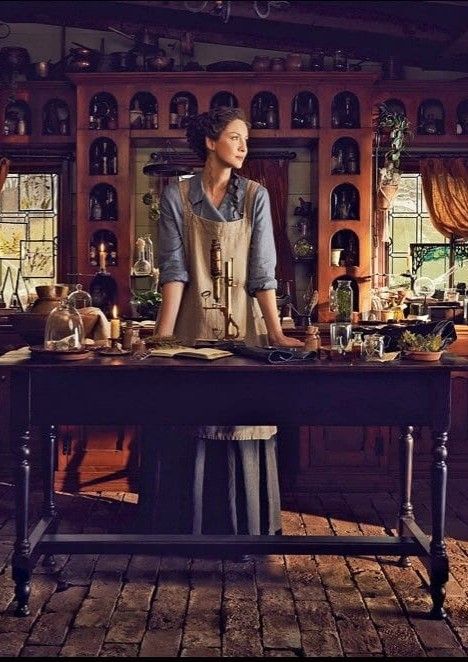 Promotional picture in Entertainment Weekly of Claire Fraser's Surgery Room,   Outlander, Season 5, The Fiery Cross. November 2019 Outlander Home Decor, Outlander Inspired Home Decor, Outlander Style, Outlander Claire, The Fiery Cross, Outlander Casting, Instagram Queen, Claire Fraser, Outlander Tv