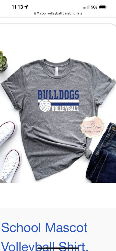 Volleyball Shirts, School Mascot, Team Apparel, Volleyball, Bulldog, Boutique