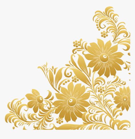 Boder Degin Png, Golden Corner Png, Frame Border Design Png, Corner Flower Design, Gold Flower Background, Golden Border Png, Gold Border Png, Gold Border Design, Flower Border Png