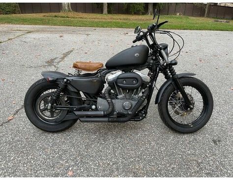 2007 Harley-Davidson Sportster // 2007 Harley-Davidson 1200 XLN Nightster ... Panhead Bobber, Yamaha Bobber, Harley Davidson 1200, Harley Davidson Panhead, Custom Sportster, Motorcycle Aesthetic, Custom Cafe Racer, Cafe Racer Motorcycle, Harley Davidson Sportster