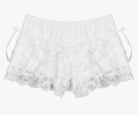 Frilly Shorts, Ruffle Bloomers, Bloomers Shorts, Lace Layers, Summer Fabrics, Outfits Women, Women Set, Fall Outfits Women, Low Waist