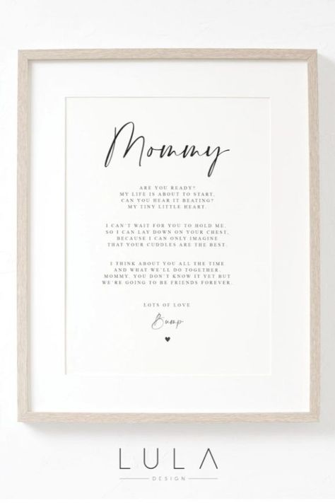 This lovely 'bump to mommy poem' is so heartwarming and such a special gift for a mom-to-be. Placed in a frame it will look beautiful on a bedroom wall and is a wonderful keepsake. See more party ideas and share yours at CatchMyParty.com Mommy To Be Quotes, Message From The Bump, Baby Sayings, Baby Poems, Poem Poster, Baby Shower Party Planning, Baby Boy Shower Party, Baby Scrapbook Pages, Baby Shower Cakes For Boys