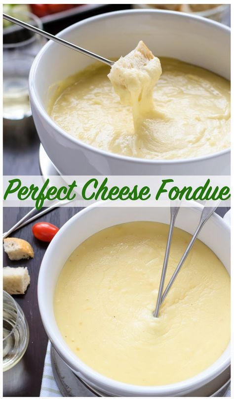 Easy Cheese Fondue! A classic cheese fondue recipe, what to use for fondue dippers, and how to make the perfect cheese fondue every time. Includes Swiss cheese fondue with gruyere, beer cheese fondue with cheddar, and a non-alcoholic fondue option. #cheesefondue #wellplated #recipe #easy Alcohol Free Cheese Fondue, Wine Fondue Recipes, Cheese Fondue With Wine, White Cheddar Fondue, Cheese Fondue Without Alcohol, Slow Cooker Cheese Fondue, Fondue Party Ideas Cheese, Diy Cheese Fondue, Simple Cheese Fondue Recipe