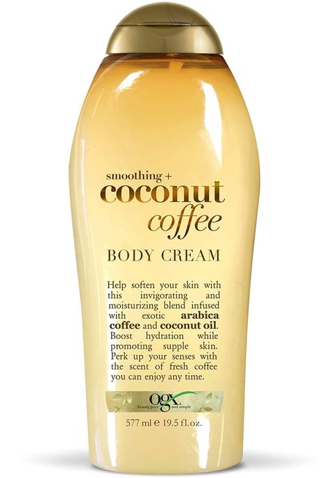 OGX Coconut Coffee Body Cream Coconut Body Scrub, Coffee Coconut, Coconut Body Scrubs, Exfoliating Body Wash, Oil Body Wash, Coconut Coffee, Exfoliating Body Scrub, Cream For Dry Skin, Coffee Scrub