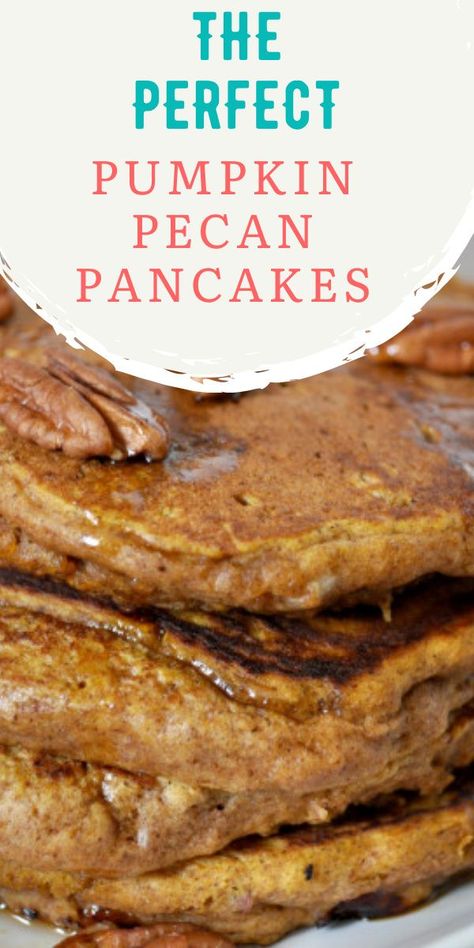 Pumpkin Pecan Pancakes, Copycat Dennys Pumpkin Pecan Pancakes, Cinnamon Pecan Pancakes, Pumpkin Pecan Pancakes Recipe, Banana Pecan Pancakes, Breakfast Casserole With Bread, Pecan Pancakes, Candied Pecans Recipe, Pumpkin Pancake Recipe