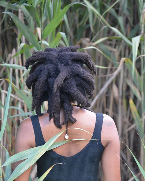 See this Instagram photo by @freeandformed says: "today this woman stopped me and traffic to 1. ask how I got my hair this way and 2. tell me never give up this journey and how proud she was that black women are unashamed and unapologetically working with our God given gifts." Rasta Livity, Thick Dreadlocks, Jah Locs, Afro Hair Woman, Free Form Locs, Freeform Dreads, Freeform Locs, Dreadlock Rasta, Thick Locs