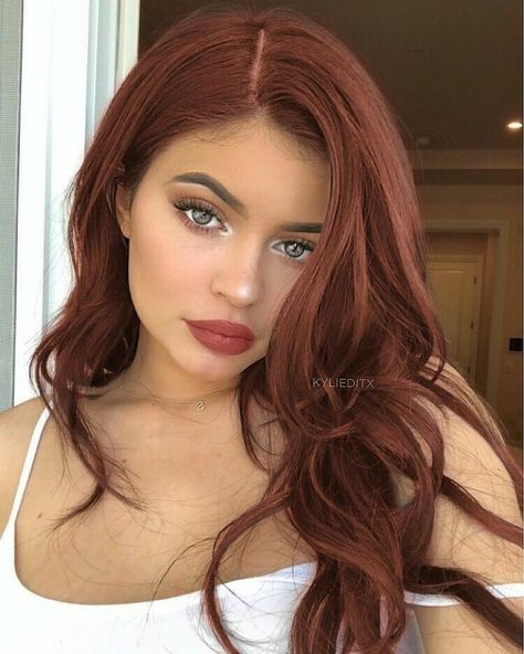 Magenta Hair Colors, Red Hair Makeup, Jenner Hair, Rambut Brunette, Redhead Makeup, Magenta Hair, Light Pink Hair, Hair Color Auburn, Long Red Hair