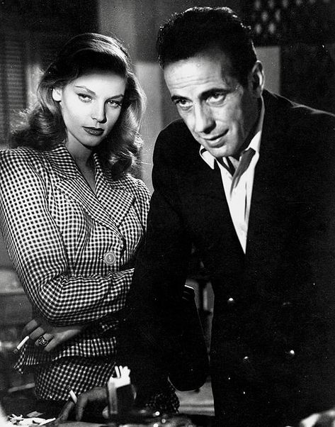 Lauren Bacall & Humphrey Bogart - To Have & Have Not (1944) Bogie And Bacall, Bogart And Bacall, The Big Sleep, Classic Film Stars, Hollywood Vintage, Hollywood Couples, Classic Movie Stars, Lauren Bacall, Humphrey Bogart