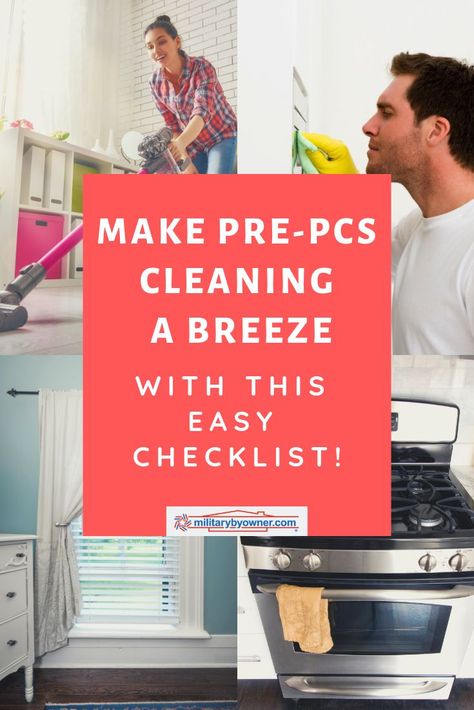 Make Pre-PCS Cleaning a Breeze with this Easy Checklist! #pcs #military #military spouse Pcs Checklist, Calcium Deposits, Military Move, Autoimmune Diet, Bright Shoes, Clean Sweep, Wd 40, Army Life, Cleaning Recipes