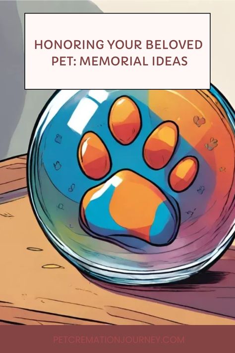 Glass orb with encapsulated paw print to memorialize a pet. Paw Print Memorial Ideas, Jewelry With Ashes, Memorial Artwork, Pet Memorial Ideas, Dog Ashes, Memorial Ideas, Cat Loss, Pet Cremation, Loss Of Dog