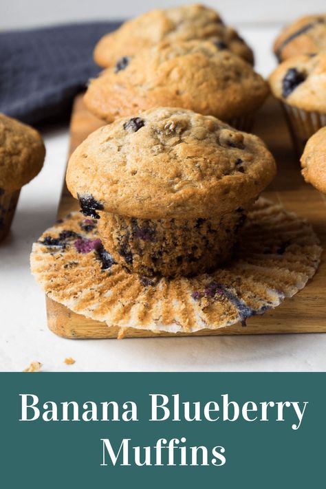 Healthy Banana Blueberry Muffins, Pound Dropper Recipes, Blueberry Banana Muffins, Pound Dropper, Banana Blueberry Muffins, Ww Breakfast, Kodiak Cakes, Healthy Banana, Banana Blueberry