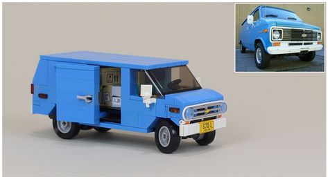 Lego Van, Chevy G20, Lego Truck, Construction Lego, Lego Sculptures, Micro Lego, Lego Speed Champions, Lego Custom Minifigures, The Beetle