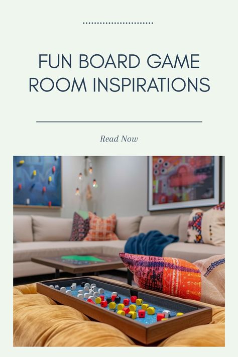 Explore creative board game room ideas perfect for family fun and game nights. This pin features various inspirations to enhance your gaming space and keep board games beautifully organized. Board Game Room Decor Ideas, Game Table In Family Room Cozy, Game Room Essentials, Living Room Game Table, Game Room Decor Ideas Family, Game Room Seating Ideas, Small Game Room Ideas For Adults, Board Game Room Design, Board Game Storage Cabinet