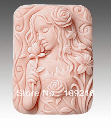 Aliexpress.com : Buy Free shipping!!!1pcs Flower Girl (50077) Silicone Handmade Soap Mold Crafts DIY Mold from Reliable Silicone Soap Mold suppliers on Silicone DIY Mold and  Home Supplies Store $12.99 Soap Sculpture, Soap Carving, Chocolate Candy Molds, Rose Girl, Jelly Mould, Handmade Chocolates, Diy Silicone Molds, Craft Molds, Diy Soap