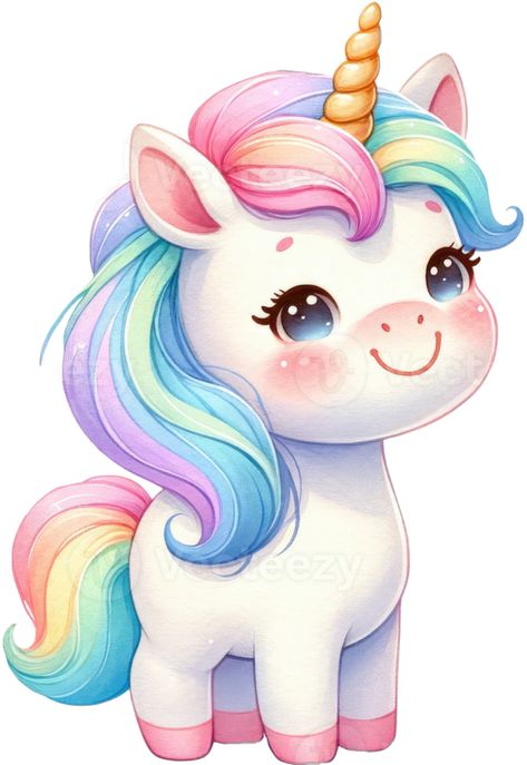 Candle For Birthday, Rainbow Unicorn Cake, Unicorns Png, Unicorns Clipart, Cute Animal Illustration, Unicorn Theme, Rainbow Stickers, Unicorn Cake, Cityscape Photos