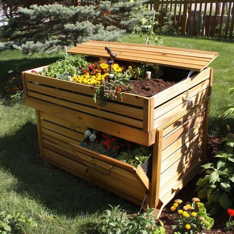 "DIY Compost Systems are an eco-friendly and practical choice for any home! 🌱♻️ Made with easy-to-find materials and simple techniques, these systems offer a delightful blend of sustainability and efficiency. Quick to set up and bursting with organic goodness, DIY Compost Systems are perfect for turning kitchen scraps and yard waste into nutrient-rich compost. Try this effortless twist on traditional composting today! 😃🌿 #DIYCompostSystems #EcoFriendlyLiving #SustainableGardening #GreenHome" Diy Compost, Kitchen Scraps, Yard Waste, Urban Gardening, Starter Home, Sustainable Garden, Composting, Eco Friendly Living, Gardening Ideas