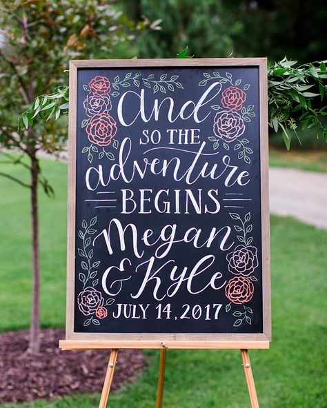 Wedding Chalk Board, Wedding Chalkboard Welcome Sign, Engagement Chalkboard Signs, Wedding Chalkboard Ideas, Wedding Welcome Chalkboard, Wedding Signs For Reception Chalkboard, Welcome To Our Wedding Chalkboard Sign, Wedding Chalk Art, Colorful Chalkboard