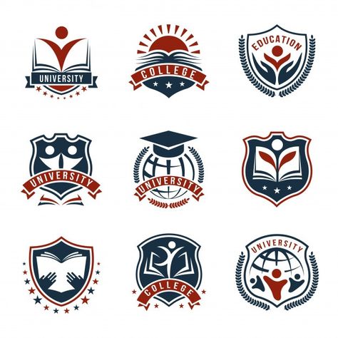 School Logo Ideas, School Logo Design Ideas, College Logo Design, Graduation Logo, Logo Education, Books Education, Education Logo Design, Academy Logo, Logo Book