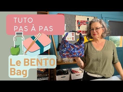 (116) Le BENTO BAG - YouTube Bento Lunch Bag, Bento Bag, Bento Bags, Sac Lunch, Sewing Bag, Lunch Bag, A P, Lunch Box, Tote Bag