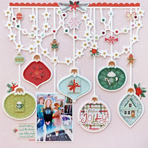 Feelin' Jolly Layout by Paige Evans | Paige Taylor Evans Start Scrapbooking, Afternoon Crafts, Scrapbook Printables Free, Scrapbook Christmas, Scrapbooking Freebies, Giving Day, Digital Scrapbooking Freebies, Scrapbook Collection, Jolly Holiday