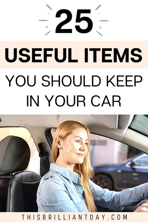 What To Keep In Your Car, How To Be More Organized, Creative Life Hacks, Useful Items, In Car, Keep On, Road Trip, Road, Organisation