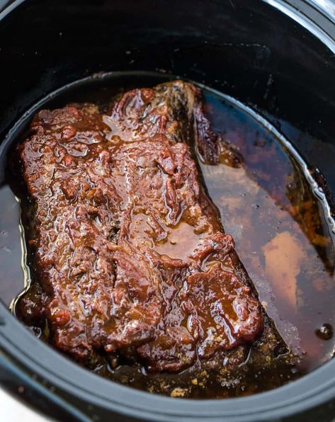 Brisket In Crock Pot, Slow Cooker Steak Recipes, Brisket Crock Pot, Slow Cooker Cuban Pork, Pot Roast Sandwiches, Italian Pork, Slow Cooker Steak, Beef Brisket Recipes, Brisket Recipes