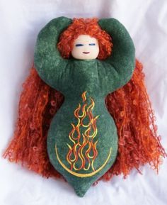 Lambing Season, Dancing Goddess, Goddess Doll, St Bridget, Spirit Art Dolls, Wiccan Crafts, Pagan Crafts, Pagan Goddess, St Brigid