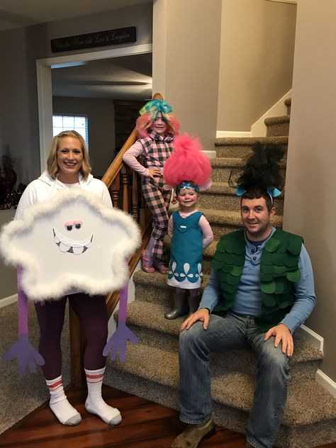 Trolls Poppy Halloween Costume, Trolls Cloud Costume, Trolls Adult Costume, Trolls Costumes Diy, Trolls Branch Costume, Trolls Costume Ideas, Branch Trolls Costume, Bridget Trolls Costume, Cloud Guy Costume