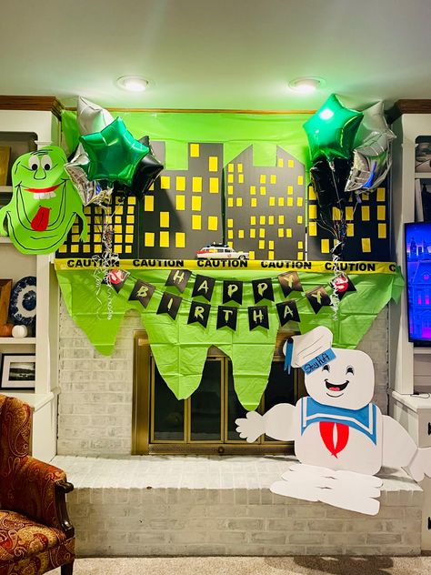 Ghostbuster Party Decorations, Ghostbusters Party Decorations, Ghost Buster Birthday Decorations, Ghostbusters Halloween Decorations, Ghostbusters Trunk Or Treat, Cuphead Birthday, Ghostbuster Party, Ghost Busters Birthday Party, Ghostbusters Halloween