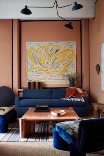 Be inspired by this unique New York based design firm! Their interiors are elegant and playful! Click on the image to know more! #luxurydesign #luxuryinterior #luxuryfurniture #exclusivedesign #decorinspo #decorinspiration #homedecor #decorideas #homedecorideas #interiorideas #interiorinspo #interiordesigninspo #interiordesigninspiration Restoration Hardware Sofa, Giancarlo Valle, Ny Loft, Nyc Loft, Murs Roses, Pink Paint Colors, Living Colors, Custom Canopy, Loft Industrial