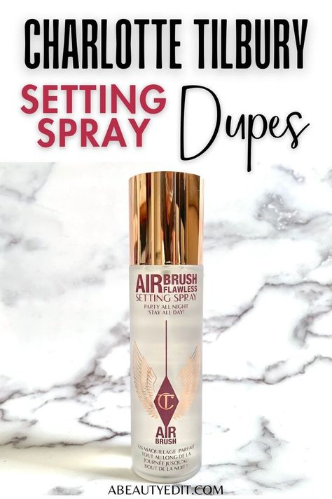 The Best Charlotte Tilbury Setting Spray Dupes Charlotte Tilbury Setting Spray, Setting Spray Makeup, Spray Makeup, Makeup Spray, Look Younger, Beauty Routine, Setting Spray, Charlotte Tilbury, Eye Color