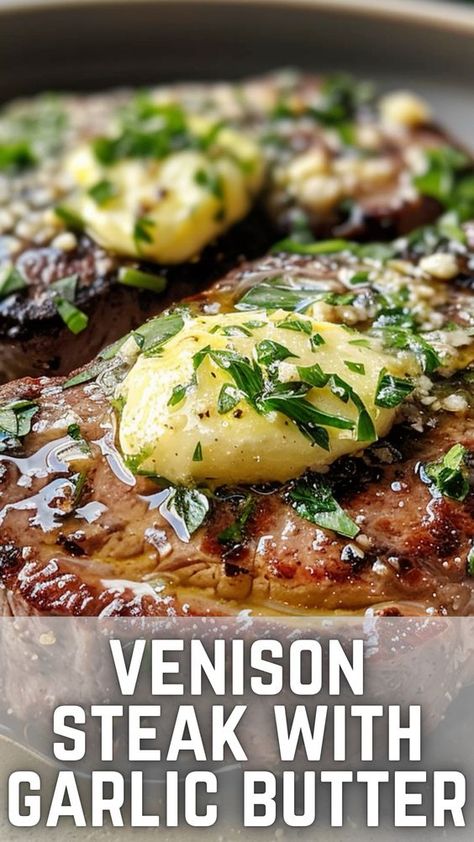 Venison Loin Chop Recipes, Deer Steak Dinner Ideas, Deer Loins Recipes, Baked Deer Steak, Venison Steaks Recipes, Recipes For Ground Deer Meat, Venison Butterfly Chops Recipes, Easy Deer Meat Recipes, Venison Cutlets Recipes