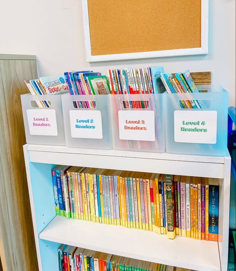 #classroomlibrary #classroomorganization #classroomdecorideas Classroom Book Organization, School Library Activities, Classroom Library Organization, Last Week Of School, Teachers Room, Library Organization, Class Library, Library Activities, Kids Library