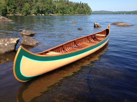 ca 1912 17' B.N. Morris Wood Canvas Canoe by WoodCanvas on Etsy, $5600.00 Canoe Colors, Canoe Restoration, Canadian Canoe, Cedar Strip Canoe, Wood Canoe, Canoe Building, Wooden Canoe, Row Boats, Canoe Paddle